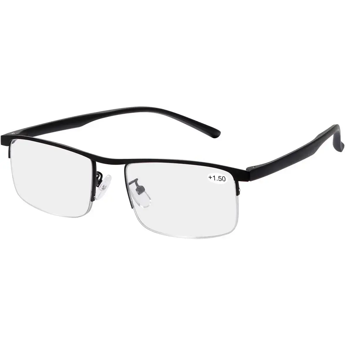 Progressive Multifocus Computer Reading Glasses Blue Light Blocking Multifocal  for Men and Women Multi Focus Eyeglasses Eyewear Anti Glare Light Weight TR90 Semi-rimless Frame