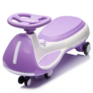 12V Kids ride on Electric Wiggle Car W/2-in-1 Smart Design,Controllable LED Lights,Flashing PU Wheels&Wide front auxiliary wheels,Triangular Stability Frame,5MPH Max Speed,Bluetooth Music,for kids 3-8