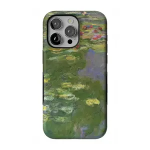 Casely iPhone 15 Pro Max Case | The Met Museum | Monet's Water Lilies | Bold Protective Design | Compatible with MagSafe