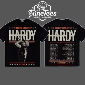 Hardy Country! Country! 2026 Tour Retro Unisex T-Shirt, Hardy 2026 Tour 100% Heavyweight Cotton Music Country Rock Shirt,Hoodie, Gift For Fan Menswear, Country rock Tour Shirt