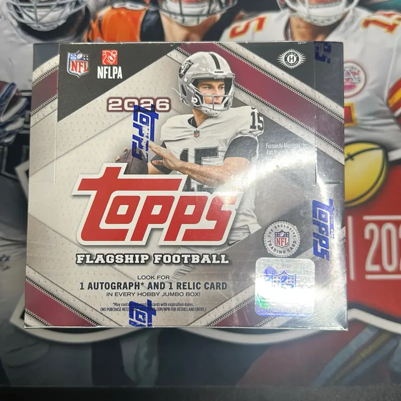 2025 TOPPS  FLAGSHIP FOOTBALL PICK YOUR TEAM 1X JUMBO BOX BREAK #199