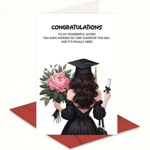 To My Sister: The Graduation Card That Will Make Her Cry Happy Tears! 🎓✨ Limited Edition Class of 2026 Keepset Congratulations Card