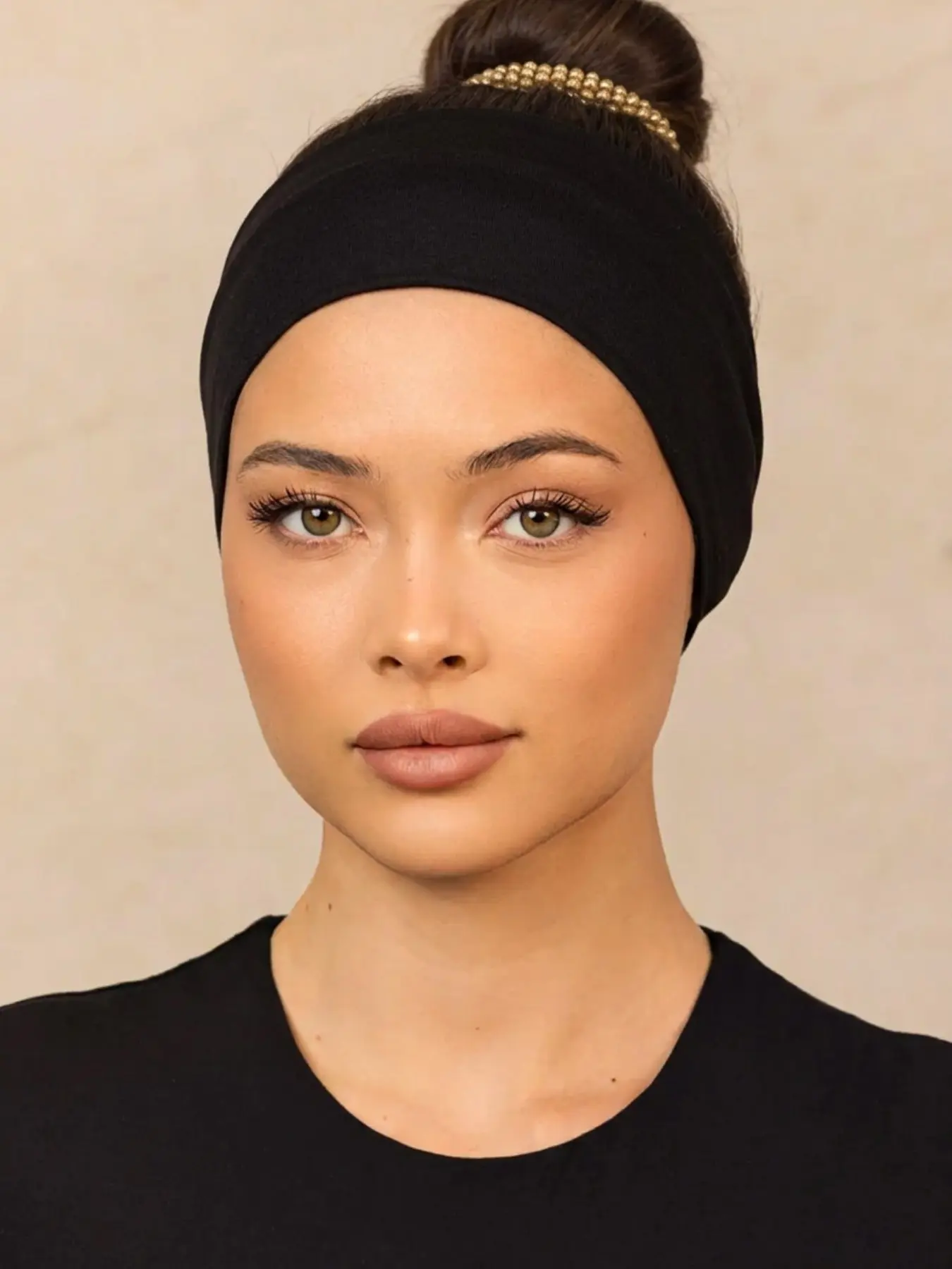 Women's High Elasticity Headband, Muslim Fashion Inner Hijab Cap, Hijab Undercap, Turban Hijab, Sporty Convenient Hijab, Pure Color, Modesty, Clothing, 1pc
