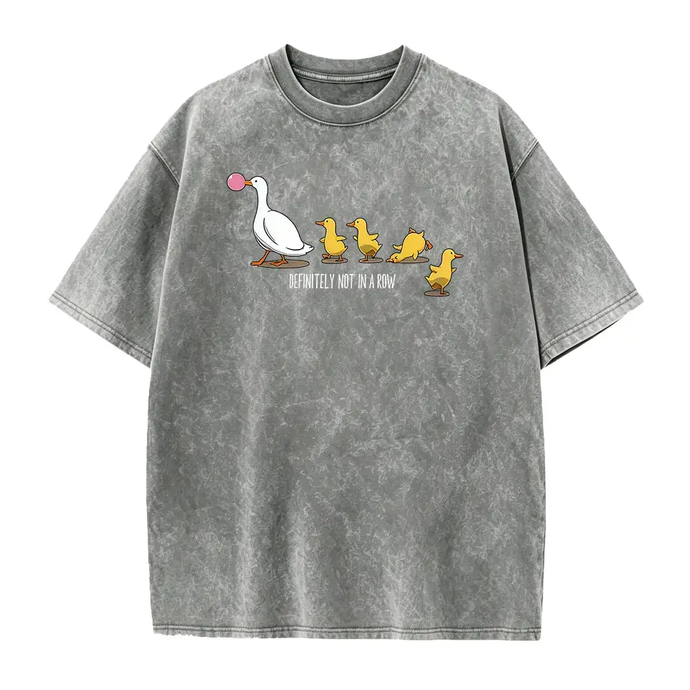 Men's Duck Graphic Streetwear T-Shirts - Casual Fitted 100% Cotton Short-Sleeve Round Neck Top, Soft Lightweight Seamless Menswear