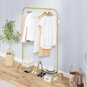 Clothes Rack Clothing Rack Drying Hanging Garment Rack Simplicity and practicality design,  Laundry Metal Hangable Shoe