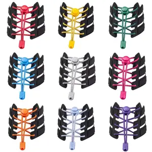 5 Pack No Tie Shoelaces Easy Slip-On Elastic Laces for All Ages