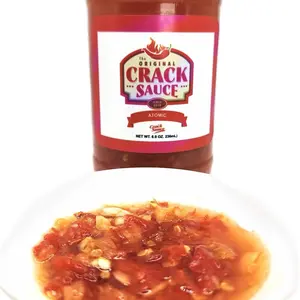 Atomic Cracksauce  8 oz - Habanero & Red Peppers Dip Hot Sauce Base