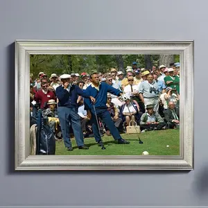 Ben Hogan and Arnold Palmer at Augusta 1966 Vintage  Print - Iconic Golf Photography Wall Art for Sports Enthusiasts390