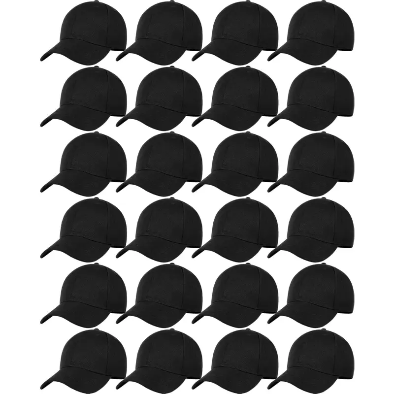 24pcs Wholesale Plain Blank Camouflage Trucker Hats - Unisex Adjustable Fit Baseball Caps with Adjustable Back Strap for Men and Women, Adjustable Fit Hat
