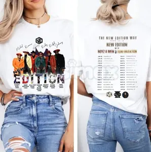 The New Edition Way 2026 Tour T-Shirt - Official NE Concert Merch, Legacy R&B Group Graphic Tee, 2026 Reunion Tour Fan Apparel, Classic 80s 90s Soul Music Shirt D4C