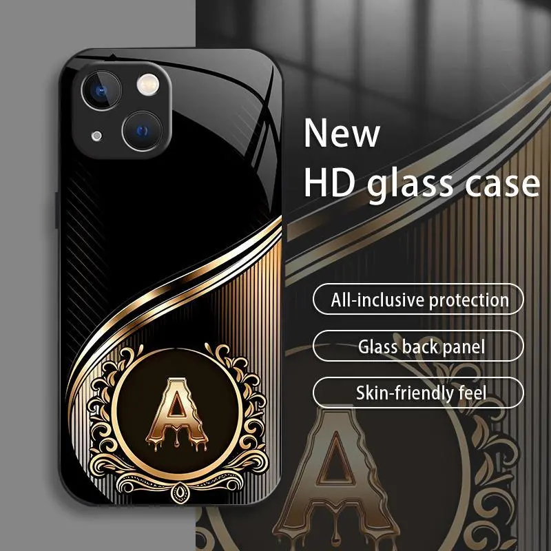 Brand New Personalized Acrylic Smartphone Case for iPhone 15 Plus - Custom Letters, Ultra-Slim, Drop-Resistant, Scratch-Proof, Light Luxury Business Style, Premium Material, Trendy - Handheld Cellphone Protection for Devices