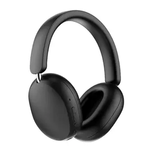 Wireless Bluetooth Over-ear Headphones,Bluetooth Over-Ear Headsets 58dB Noise Cancellation Built-in Mic USB-A Compatible Red Black Audio Bubble Remote travel