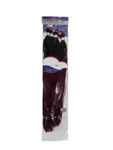 Unisex Brazilian 3X Yaki Texture Synthetic Hair Weave Bundles with Closure, 330g Low-Maintenance Extensions Hair for Versatile Styling