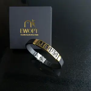 JESUS Christian Bracelet – Faith Jewelry Daily Reminder, Inspirational Religious Gift for Him Her, Meaningful Birthday Christmas Gift, Encouragement Bracelet