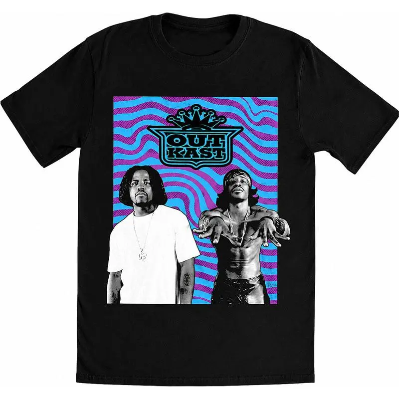 Outkast Wavy Photo Logo Lightweight T-Shirt Graphic Streetwear Casual Tee Everyday Outfit