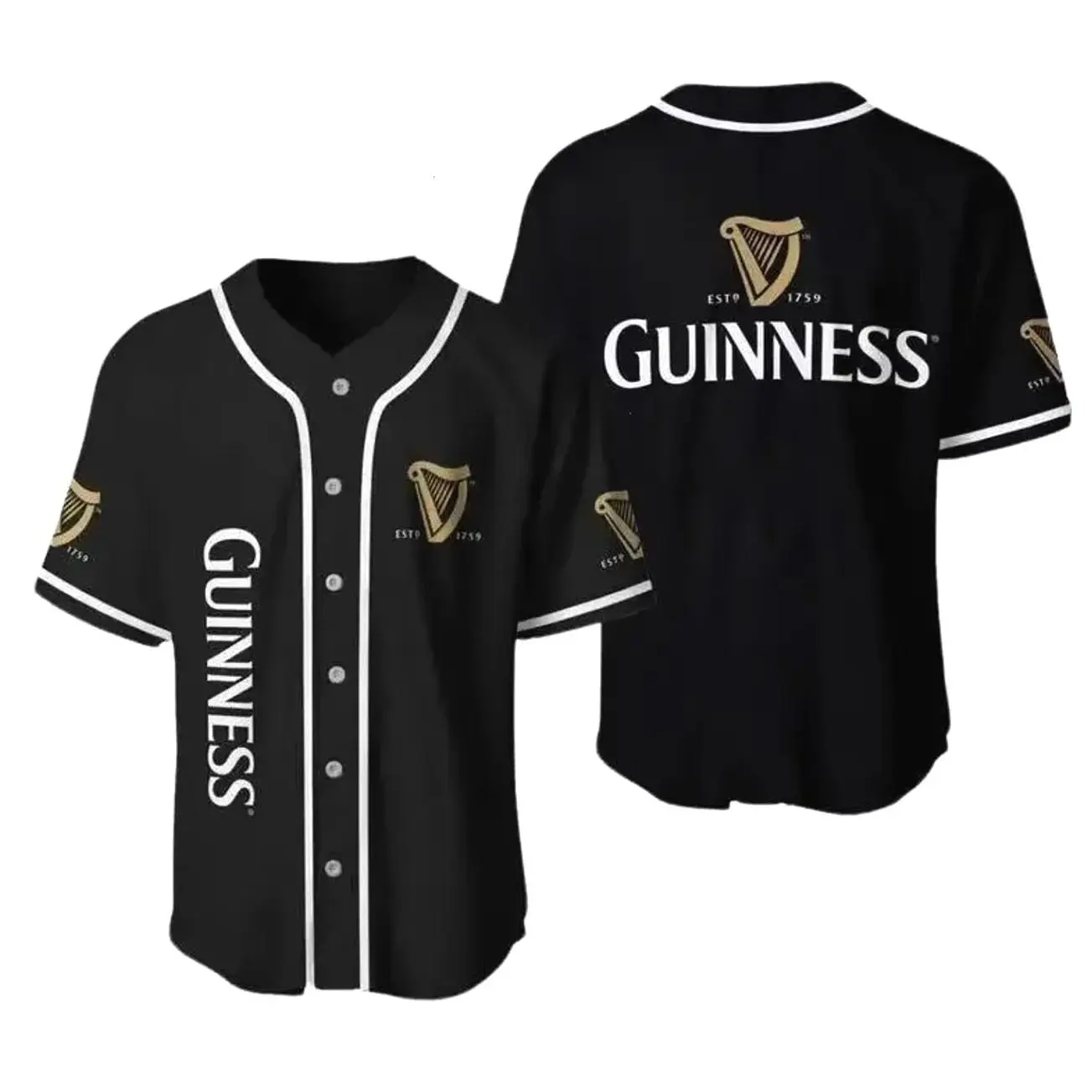 Guinness Baseball Jersey, Guinness Beer Baseball Jersey, Guinness Beer Baseball, Unisex Sports Outfit 805