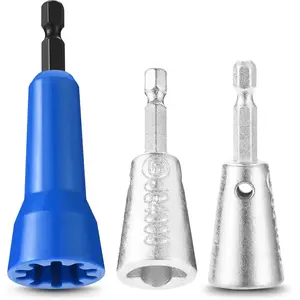 3 Pack Wire Twister Tool for Drill with 1/4" Hex Shank, Electrician Tools Wire Nut Twister milwaukee plumbing crimping Swing Ratchet Brake Caliper Press