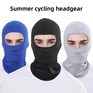 Motorcycle headgear ice silk cycling mask summer outdoor sun protection headgear bicycle riding ice silk headgear exposed