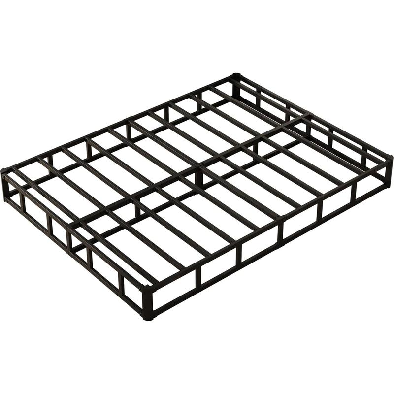 9 Inch Box Spring for Queen Bed, Box Spring Bed Base with Fabric Cover, Mattress Foundation, Assembly, Noise Free, Black