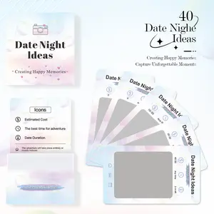 Date Night Idea Cards - 40 Unique Date Ideas Scratch Off Coin Fantasy Box & Games for Couples Valentine's Day Gift Puzzle for Intimate Moments Perfect Gift for Any Couple Him or Her Anniversary Wedding Engagement