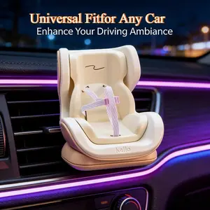 2026 New Lubb Dual Scene Safety Seat Adapter, Air Vent Ornament, Cute Doll Hanging Decor, Healing Girl Heart Car Interior Accessories