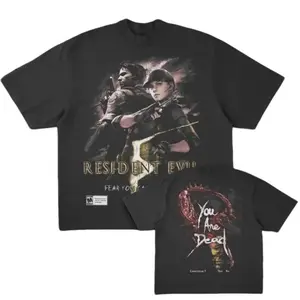 Resident Evil Fear You Can’t Forget Graphic Tee, resident evil, Retro Horror Gamer Shirt, Survival Game Streetwear, As Gift, Men Womenswear Top