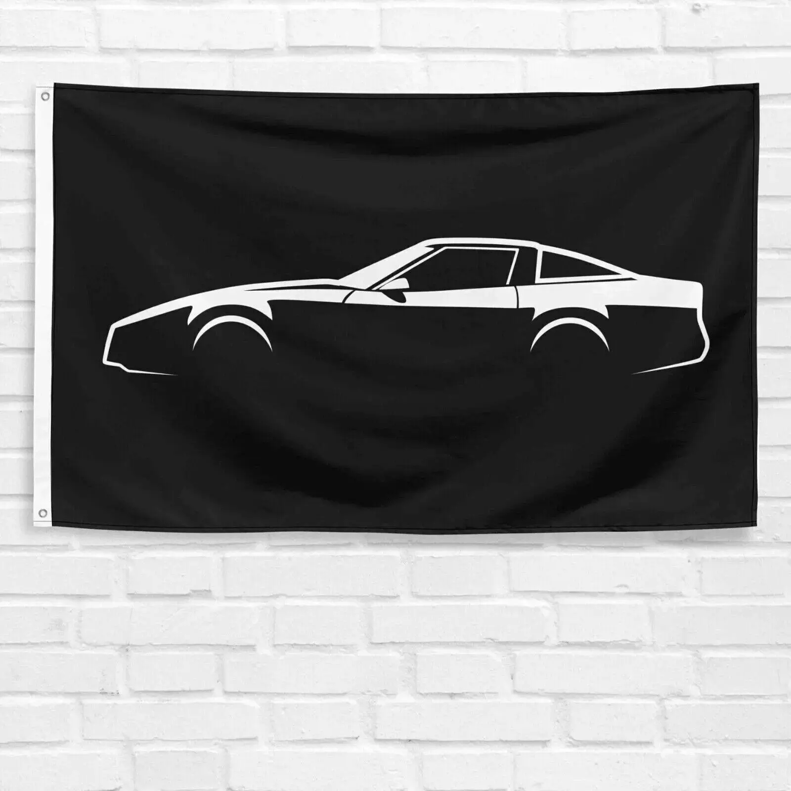 Unbranded Handmade 3x5 ft Synthetic Polyester Banner with Iron Grommets - Home Supplies Decor, Corvette Fans Novelty Gift, Dad Birthday Present, Single Sided