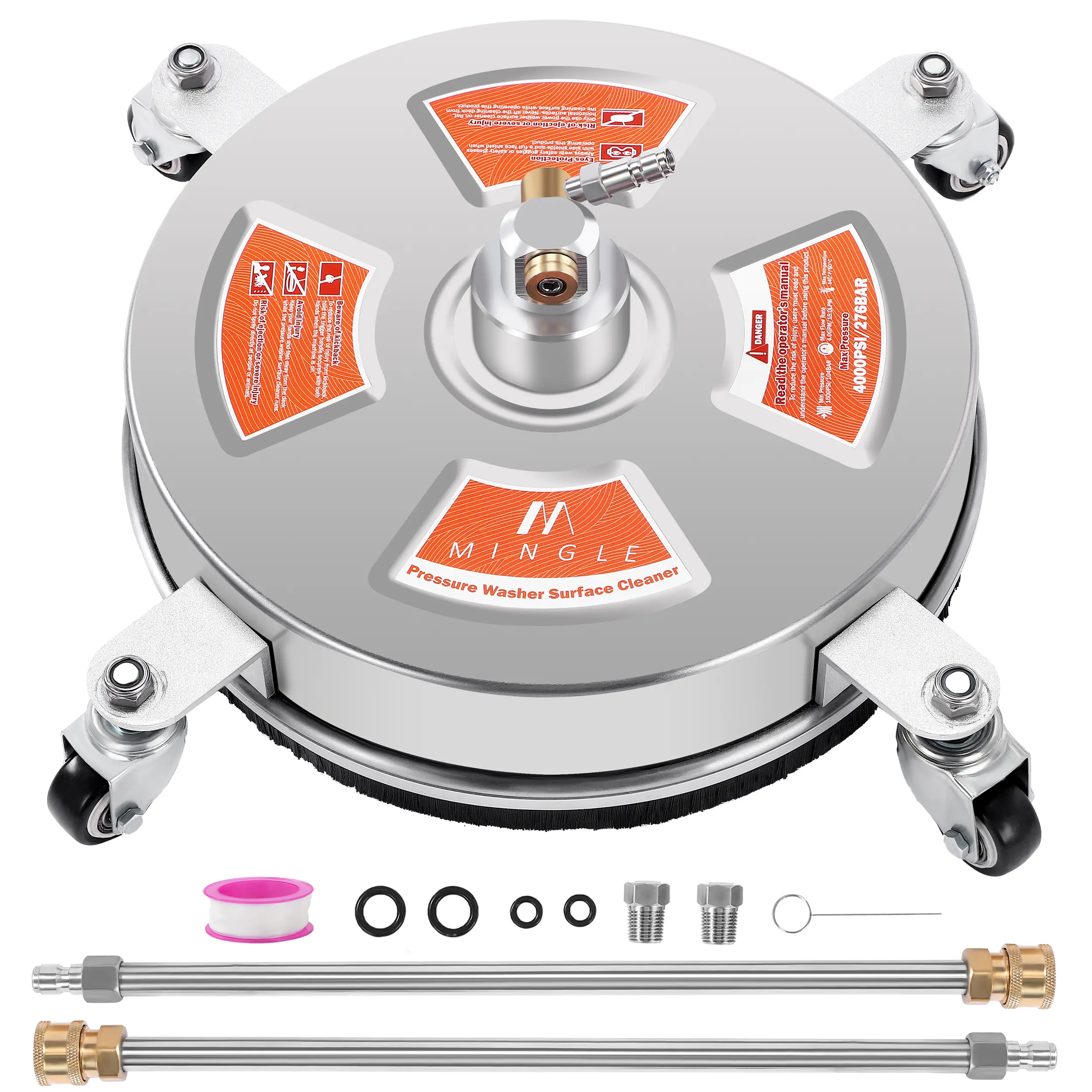 14 inch orange stainless steel 