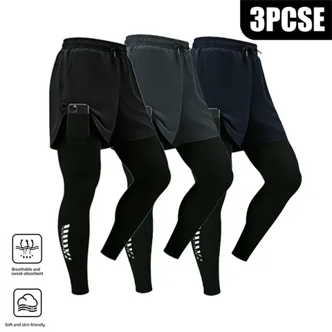 Men’s High-Stretch Quick-Dry Lightweight Polyester-Elastane Athletic Shorts - Fitted, 1 Phone Pocket, Gym-To-Casual, High-Stretch Move, Sporty Chic Activewear, Black, Gray