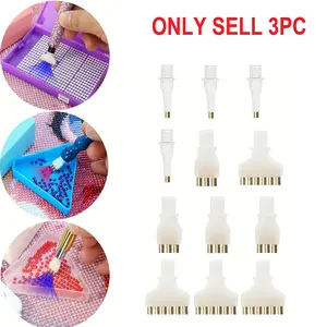 3 Piece Diamond Painting Tip Set Replacement Kit, Compatible with Vacuum Pump, DIY Diamond Art Accessories, 5D Diamond Painting Tools