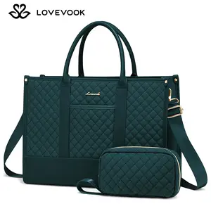 [For LOVEVOOK LIVE] LOVEVOOK Laptop Canvas Bags for Women,15.6-17.3 inch, fit laptop, with cup holders