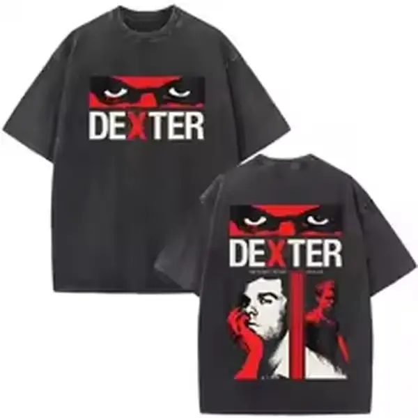 Dexter Morgan 2-Sided T-Shirt, Killer Rules Red Black Graphic Tee, Vintage Crime Drama TV Show Shirt, Unisex Thriller Fan Gift
