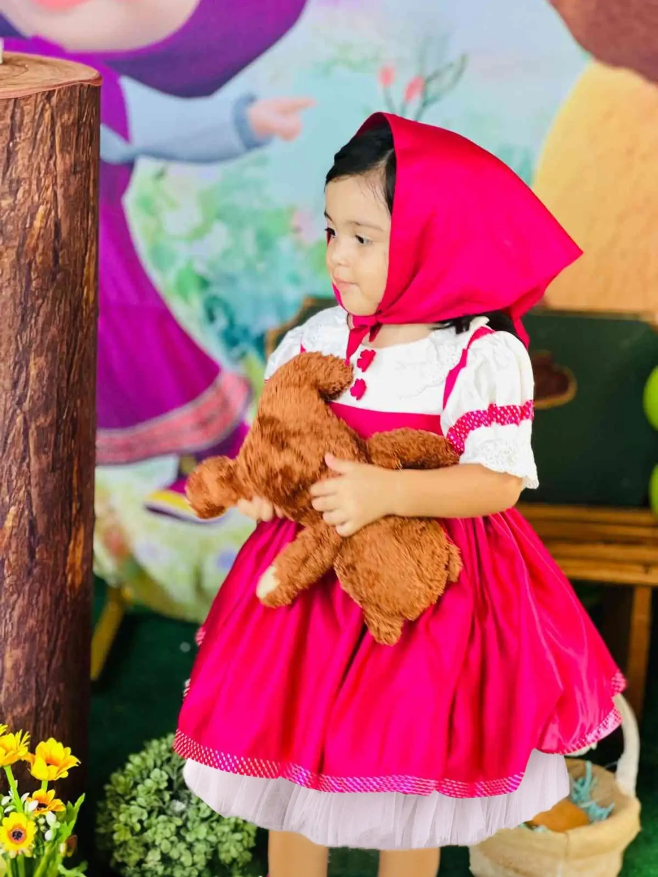 Martha and Bear Role Playing Baby Girls' Formal Dress Elegant And Stylish Perfect For Birthday Parties Evening Events Weddings Baptisms And First Birt