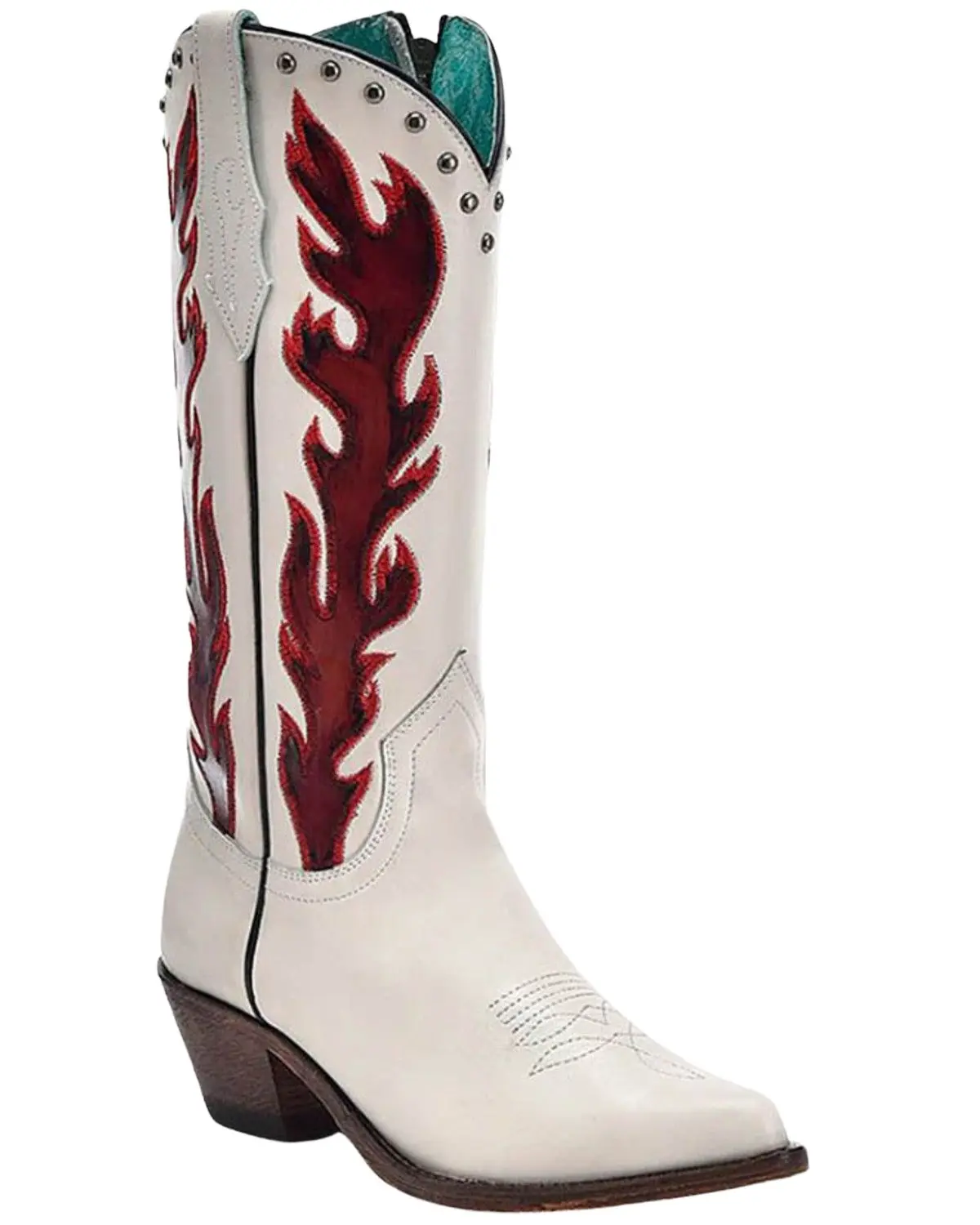 Corral Women's Studded Overlay Tall Western Boot Snip Toe - F1380