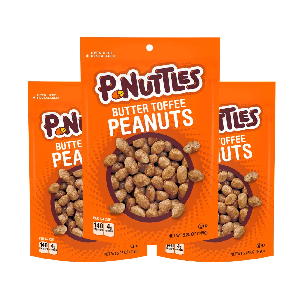 P-Nuttles Butter Toffee Peanuts 5.25 Ounce, 3 pack P-Nuttles Butter Toffee Peanuts 5.25 Ounce, 3 pack