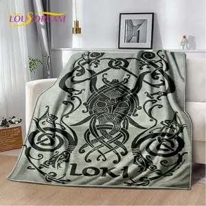 Viking Norse Mythology God Loki Soft Plush Blanket,Flannel Blanket Throw Blanket for Living Room Bedroom Bed Sofa Office Cover  Soft, lightweight, and gentle on the skin.