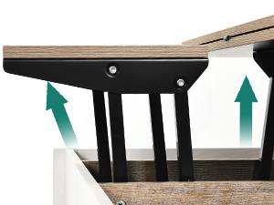 YITAHOME Coffee Table with Storage for Living Room With/Without Lift Top Farmhouse Modern Dining Table for Small Reception Room Home Office