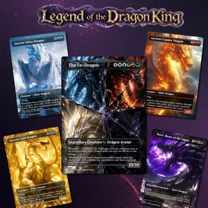 Legend of the Dragon King MTG Proxy Deck | 100 Card Commander Proxy | Anime Waifu Tribal Custom Deck | MTG Proxy Cards