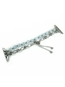 Women's Elegant Cat's Eye Stone Beaded Watch Band, Fashion Watch Strap for Apple Watch Series 10 9 8 7 6 5 4 3 2 1 SE Ultra, Compatible with 38mm 40mm 41mm 42mm 44mm 45mm 49mm Apple Dial