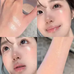 Multifunctional Bear Keychain Highlighter, Glowy Highlighter, Makeup Highlighter, Fine Pearl Finish, Hydrating Glow, Brightens Tear Trough, Nose Bridge, Eye Area, Natural Fit, No Powder Fly