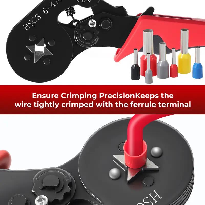 1200 PCS Ferrule Crimping Tool Kit with Hexagonal Ferrule Crimper Insulated Wire End Ferrules Terminals for household circuit