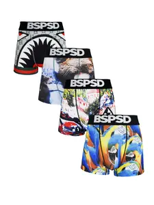 Men's Boxer Briefs 4-Pack, Comfortable & Stylish Design, Breathable Fabric, Perfect for Daily Wear, Casual & Sports, Stretchy Boxer Briefs, Underwear Boxer Briefs