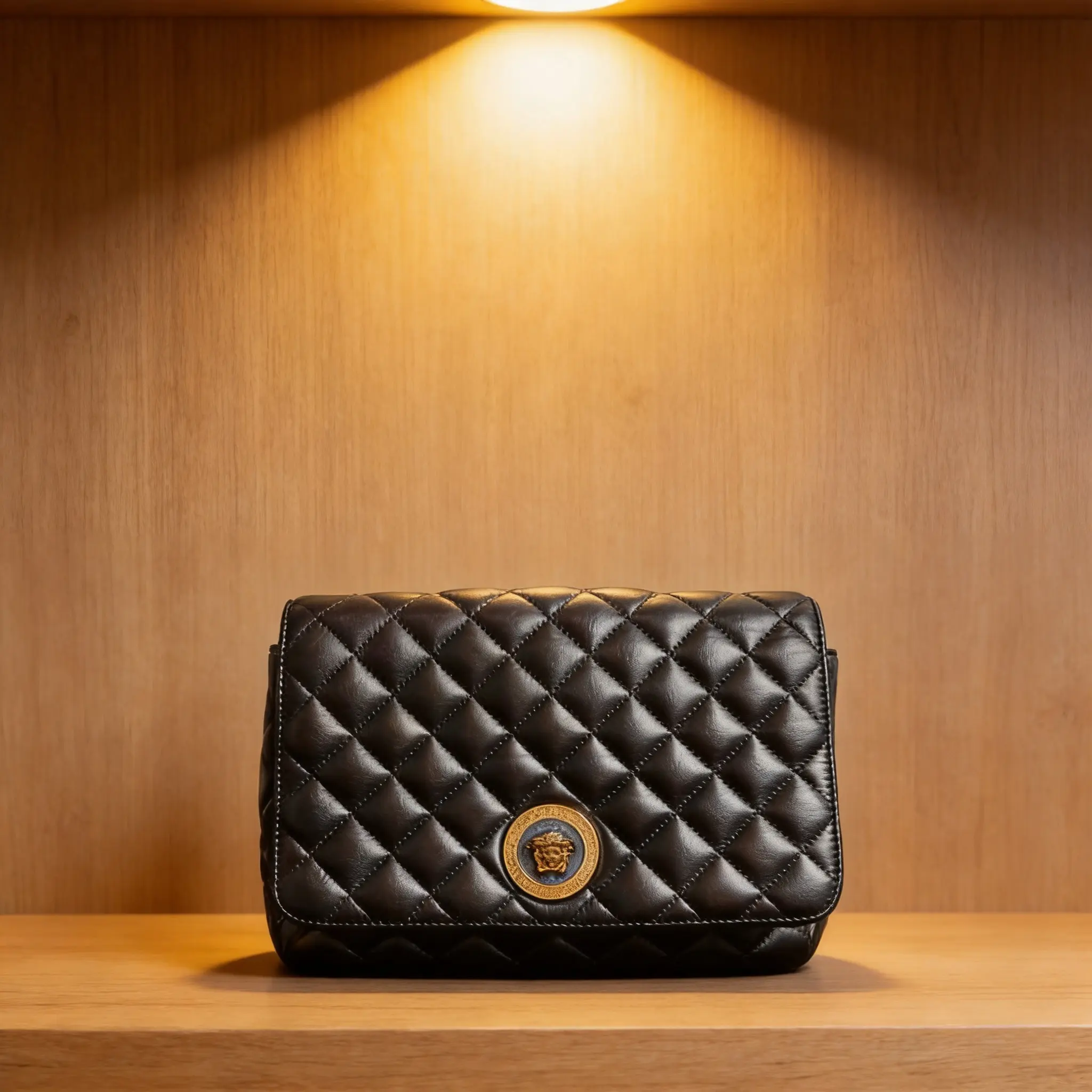 Pre-owned VERSACE Leather Shoulder Bag D0525362812