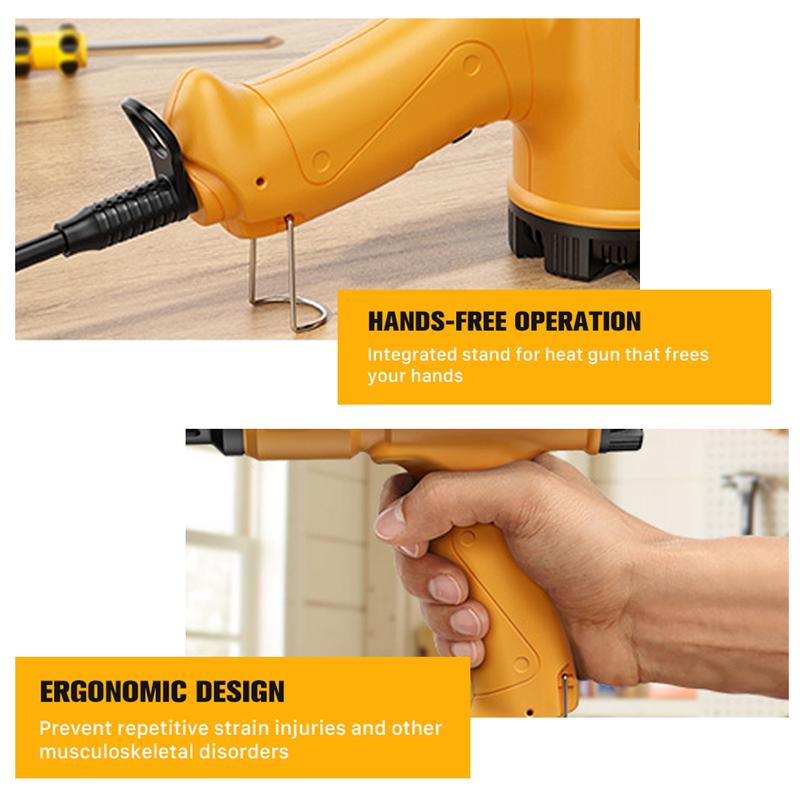 2000W Heat Gun for Vinyl Wrap, Car Wrapping Kit Include Heat Gun, Squeegees, Vinyl Cutter for Resin, Shrink PVC Tubing/Wrapping/Crafts and Vinyl Wrap -Car Accessories Set