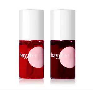 bayfree Lip Tint Stain Set, Korean Water Tint Lightweight Non-sticky, Waterproof Long Lasting Liquid Blush & Lip Stain, Transfer-Proof, Matte Finish Lip Color Makeup (made into jam)