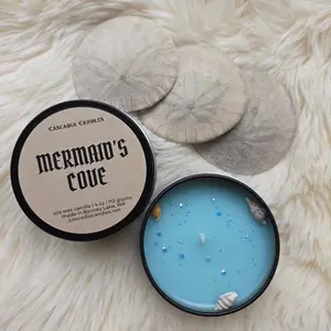 Mermaid's Cove Small Candle | Sea Salt + Orchid