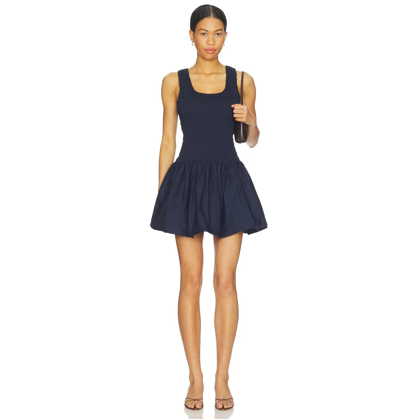 PISTOLA Ilona Bubble Hem Dress in Peacoat