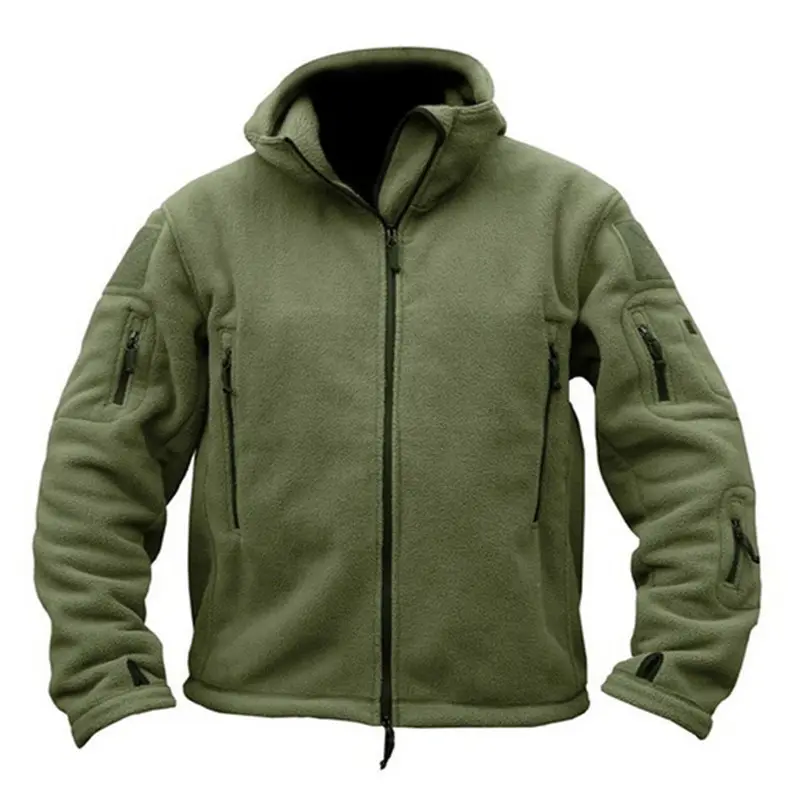 Men's Military Tactical Sport Warm Fleece Hooded Outdoor Adventure Jacket Coats
