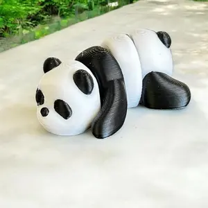 Mini tiny panda bear 3D printed figure decoration