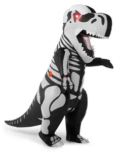 Spooktacular Creations Inflatable Halloween Costume, Full Body T-Rex Inflatable Suit for Animal Cosplay Themed Parties